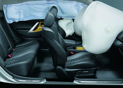 Боковые подушки безопасности автомобиля Toyota Camry