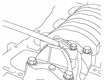 Проверьте боковой зазор шатуна на автомобиле Hyundai Solaris