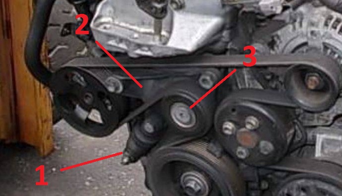Автоматический механизм натяжения Toyota Camry