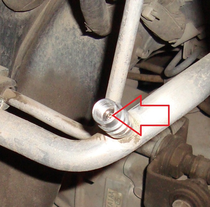 Золотник клапана для удаления хладагента на автомобиле Hyundai Solaris