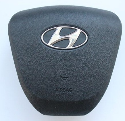 Модуль подушки безопасности водителя на автомобиле Hyundai Solaris