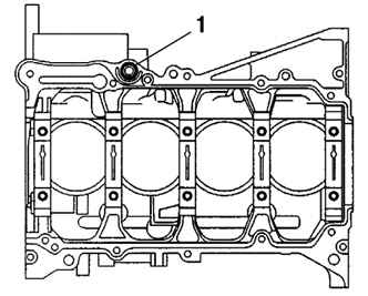 Местоположение стопорного уплотнения двигателя Toyota Camry 