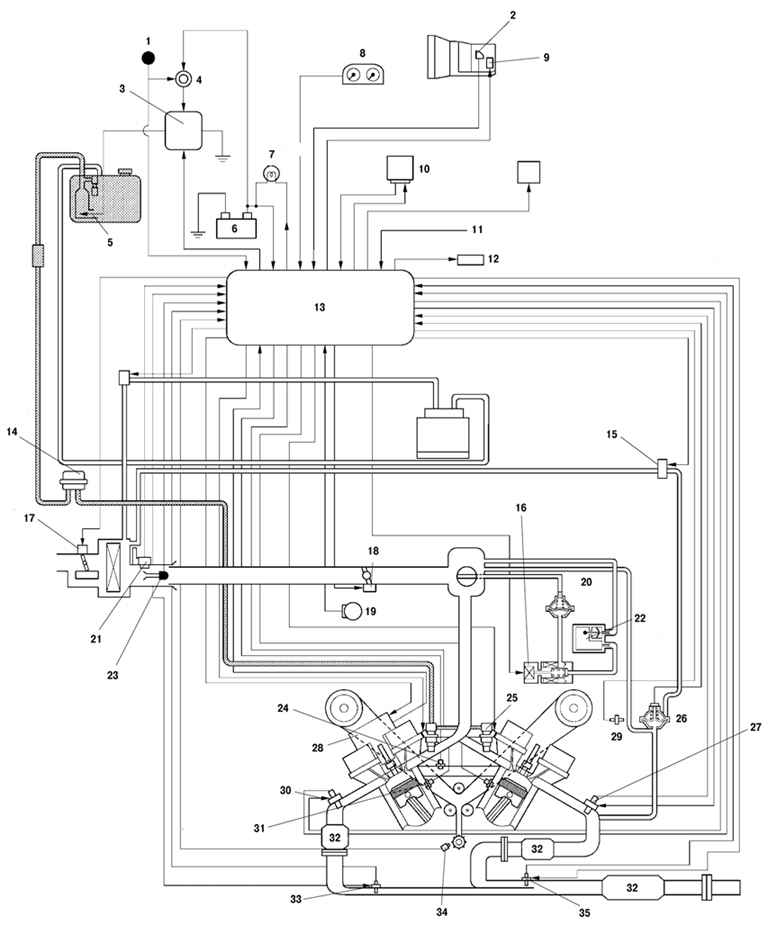 Engine Management System Diagram 1MZ-FE Toyota Camry