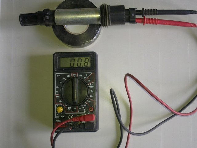 Проверка тестером первичной обмотки катушки зажигания двигателя ВАЗ-21126 Лада Гранта (ВАЗ 2190)
