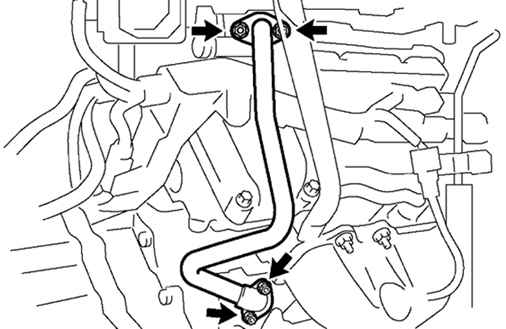 Вакуумный шланг регулятора давления топлива двигателя Toyota Camry 