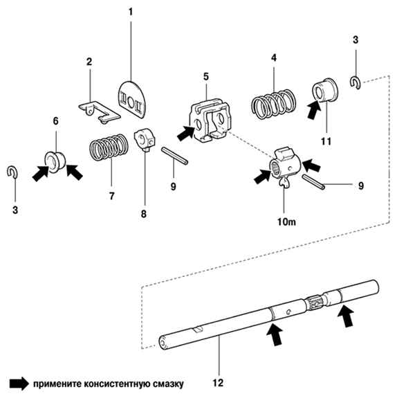 Компоненты механической коробки передач (часть 8) Toyota Camry 