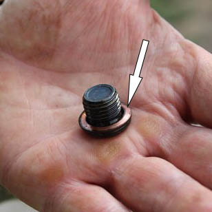 Уплотнительное кольцо пробки масляного картера двигателя автомобиля Skoda Fabia I