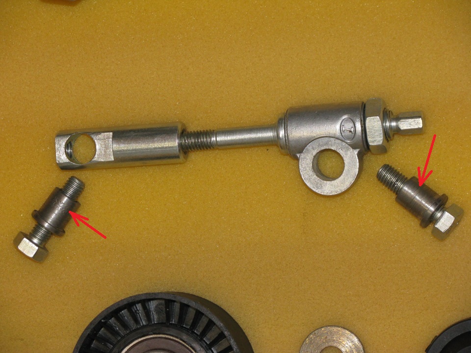 Bushings for brackets for the belt tensioner mechanism of the Lada Grant generator (VAZ 2190)